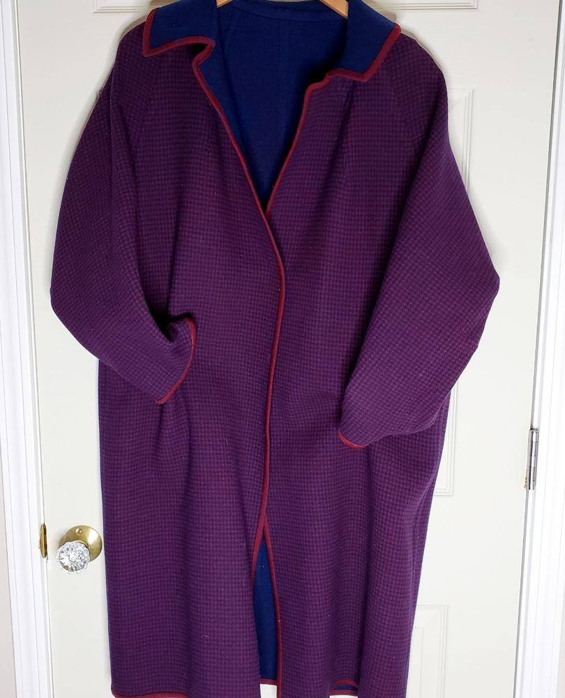 Vintage Reversible burgundy & Navy Jacket